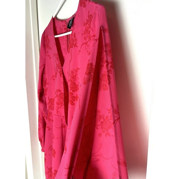 H&M Divided Womens Floral Romper Size 8 Long Open Sleeve SKU LRC5-125 - Picture 7 of 10